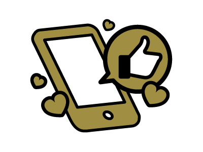 SNS・スマートフォンを表したアイコン